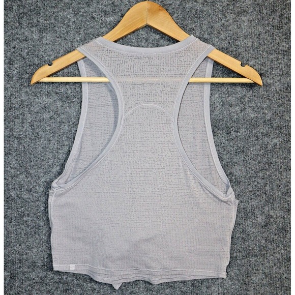 Lululemon Shirt Women 4 Purple Gray Tie Front Tank Top Yoga Athleisure Train Run - Picture 2 of 3